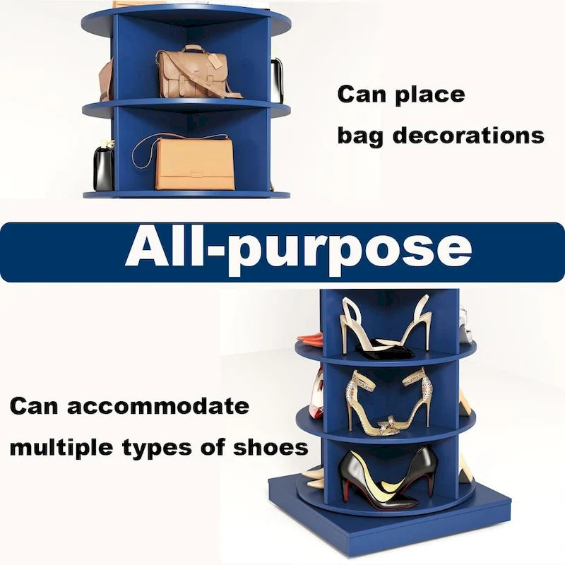 Modernes Design, um 360 Grad drehbarer Schuhschrank mit 6 Ebenen, einfach zu montieren