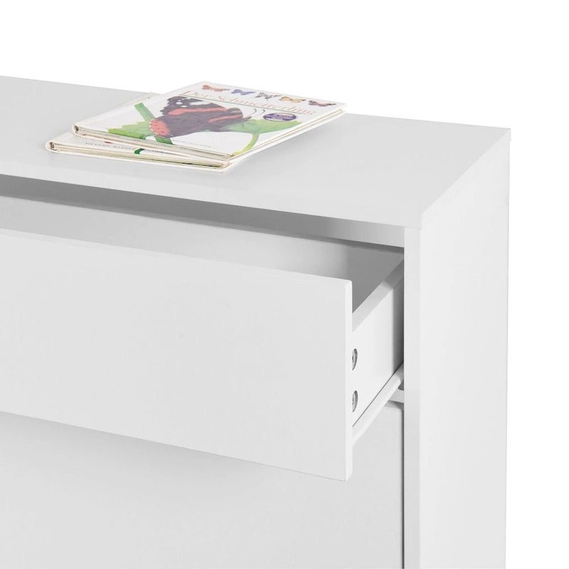 Organizador zapatero independiente con cajones y patas de metal, mueble zapatero moderno con 2 cajones abatibles