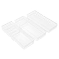 Clear Drawer Organizer Set for Kitchen Storage