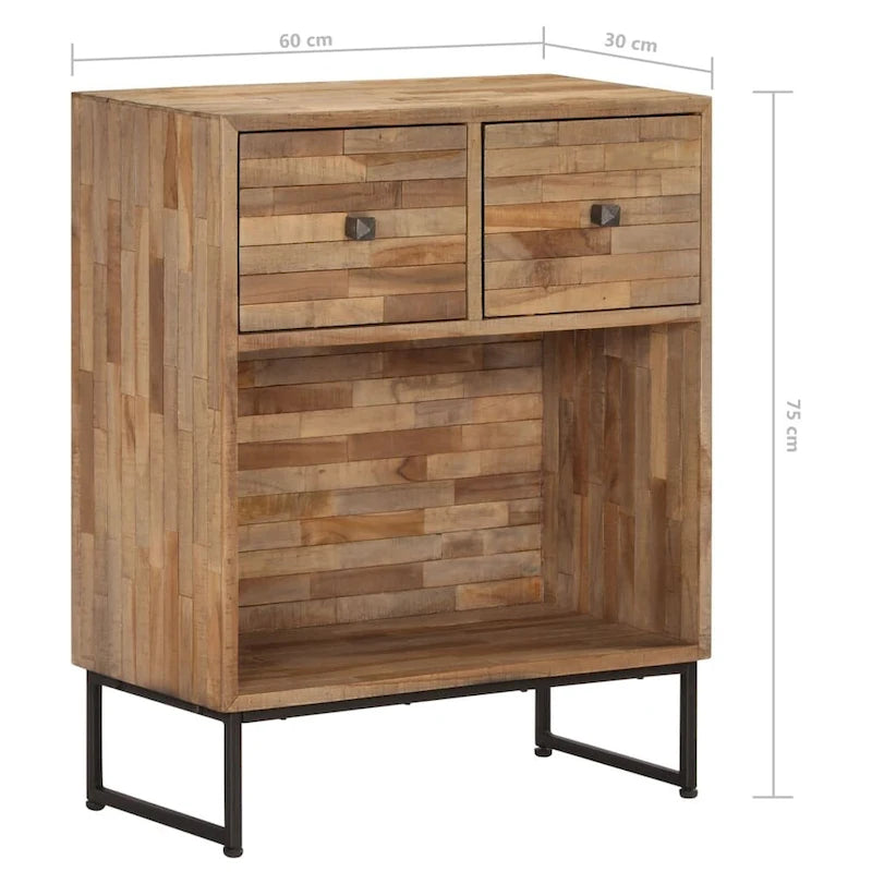 Sideboard aus wiederverwertetem Teakholz 23.6x11.8x29.5