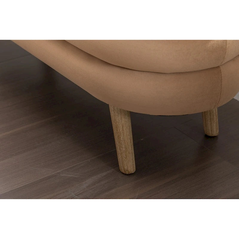 Banc de rangement en velours pour la chambre, avec pieds en bois, pour le salon ou la chambre, intérieur