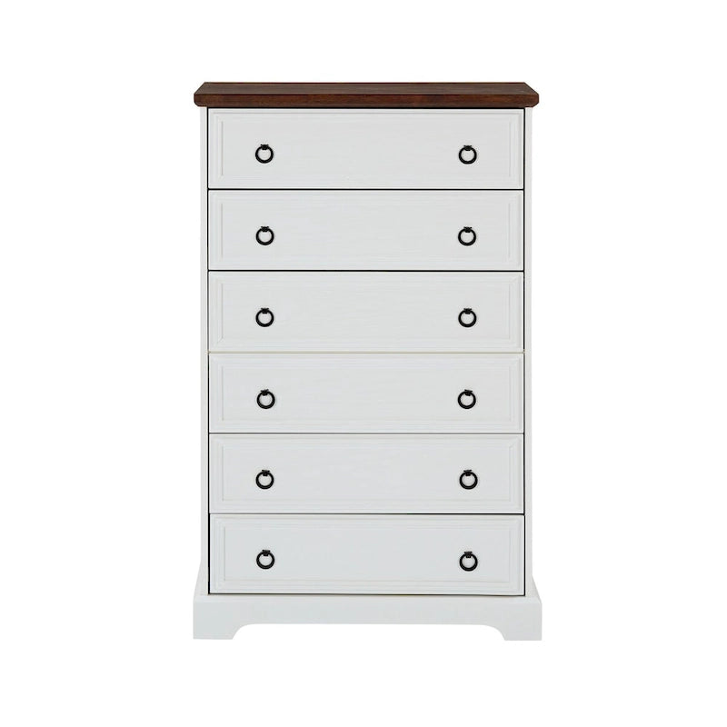 Moderner 6-Schubladen-Schrank mit breiten Auszügen und Kippschutz für das Schlafzimmer