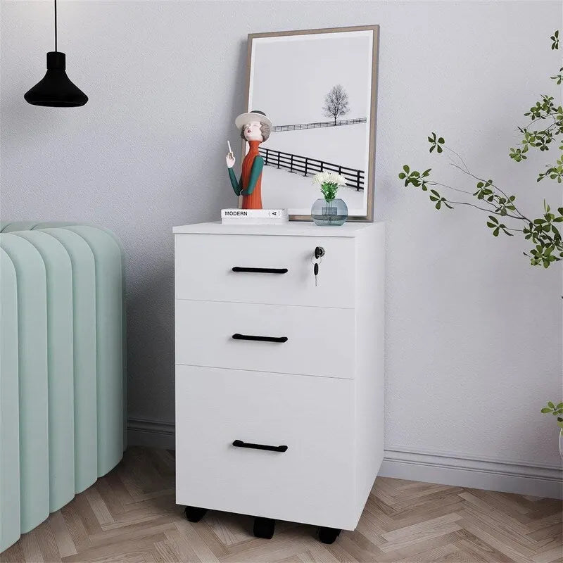 Aktenschrank mit 3 abschließbaren Schubladen – 26.47T x 18.56B x 6.91H