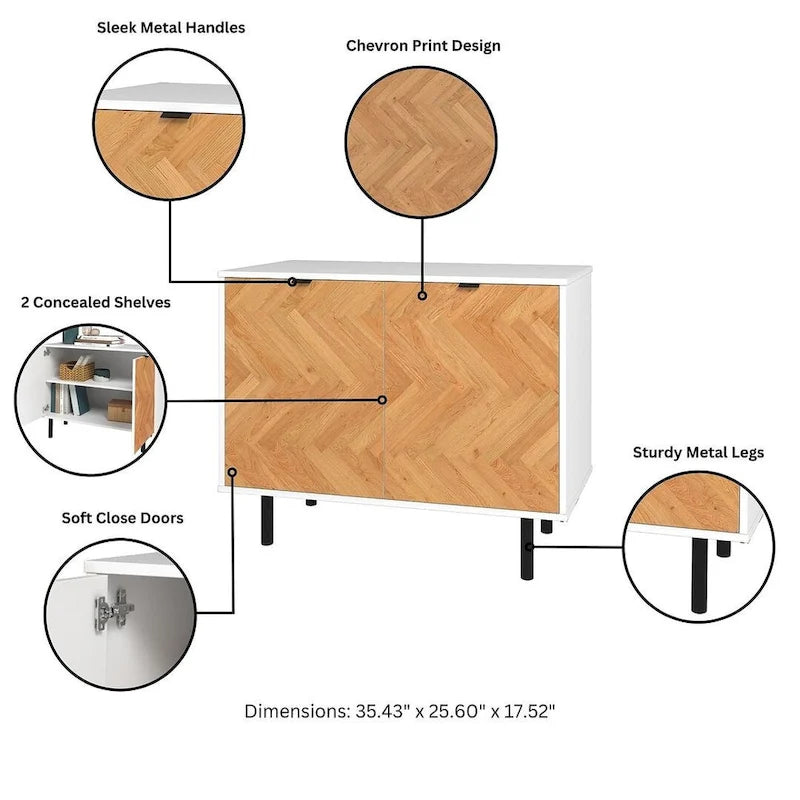 Comfort Mid-Century Modern Accent Cabinet