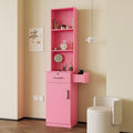 Multi-Layer Tall Storage Cabinet with Drawers and Shelves