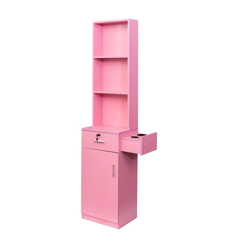 Multi-Layer Tall Storage Cabinet with Drawers and Shelves
