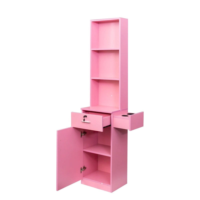Multi-Layer Tall Storage Cabinet with Drawers and Shelves