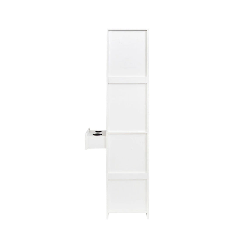Multi-Layer Tall Storage Cabinet with Drawers and Shelves