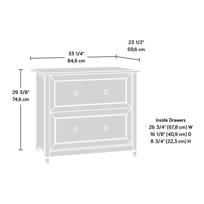 2-Drawer Lateral File Cabinet with Full Extension Slides