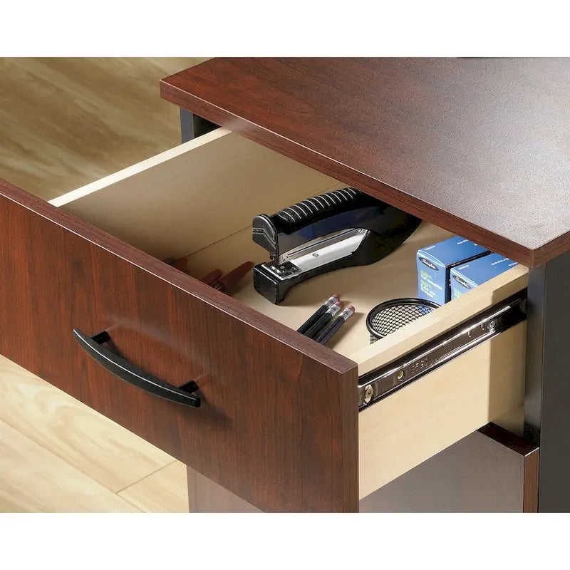 3-Drawer Mobile Pedestal Filing Cabinet with Key Lock