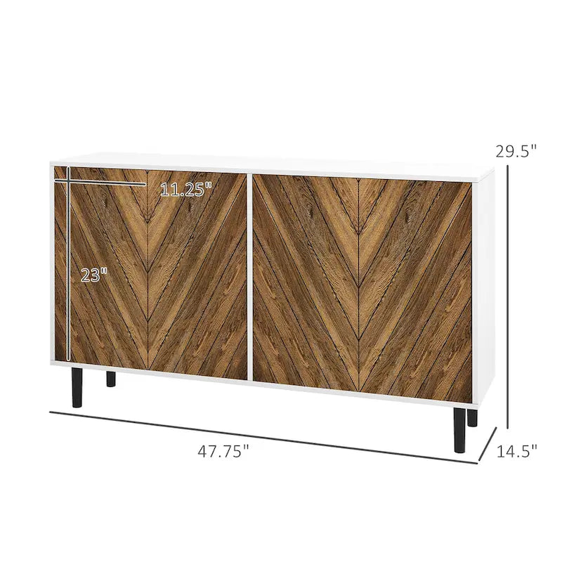 Modern Kitchen Sideboard Buffet Cabinet with Ample Storage and Contemporary Design for Dining Room