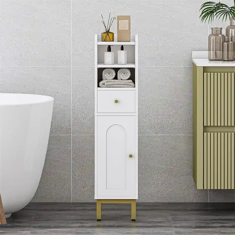 Eckschrank mit Schubladen und Türen – 7.9D x 7.9W x 33.5H