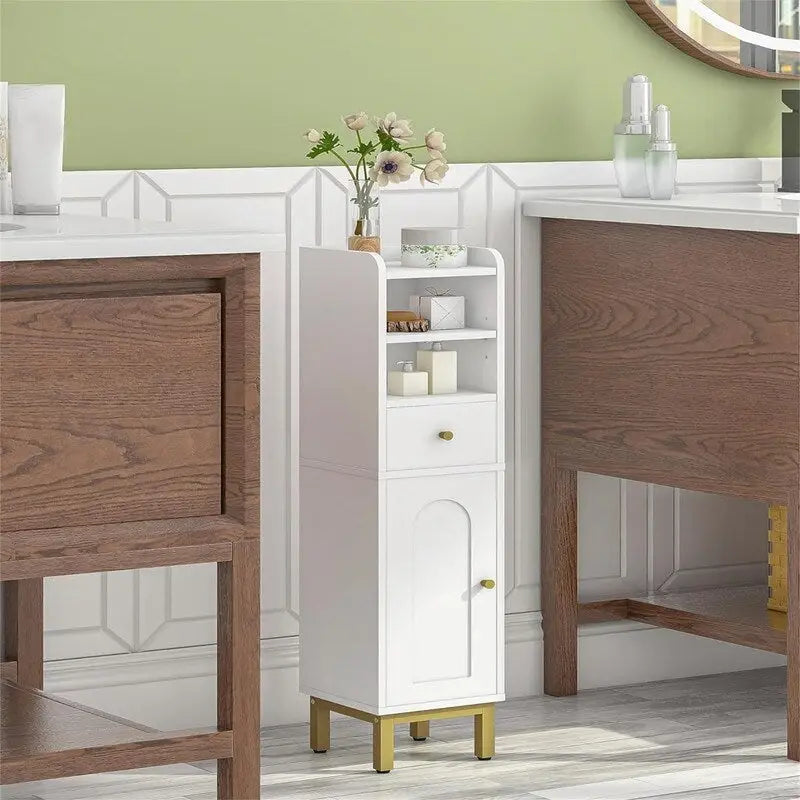 Eckschrank mit Schubladen und Türen – 7.9D x 7.9W x 33.5H