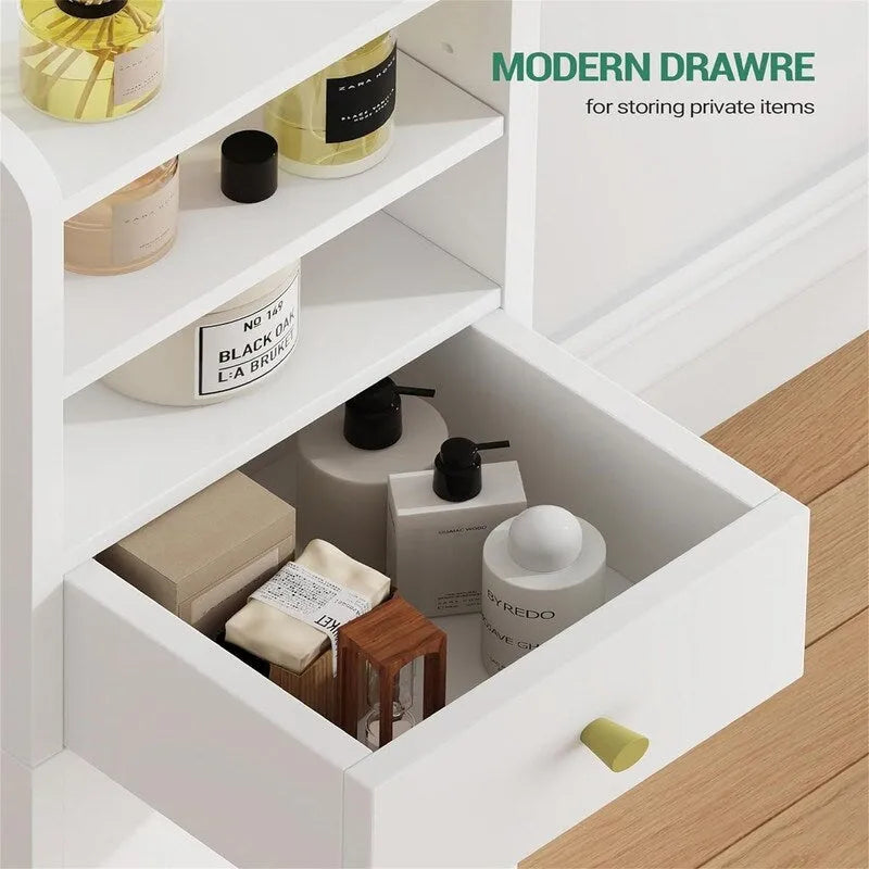 Eckschrank mit Schubladen und Türen – 7.9D x 7.9W x 33.5H