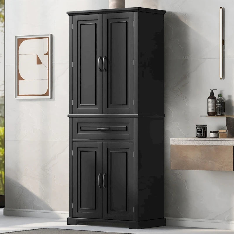 Bathroom Storage Cabinet with Doors and Drawer