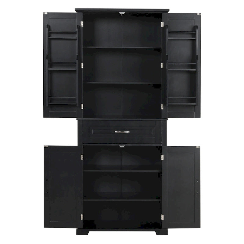 Badezimmerschrank mit Türen und Schublade
