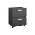 Mobilier de bureau, meuble pour photocopieur noir à 2 portes, support en acier mobile pour photocopieur, caisson pour imprimante