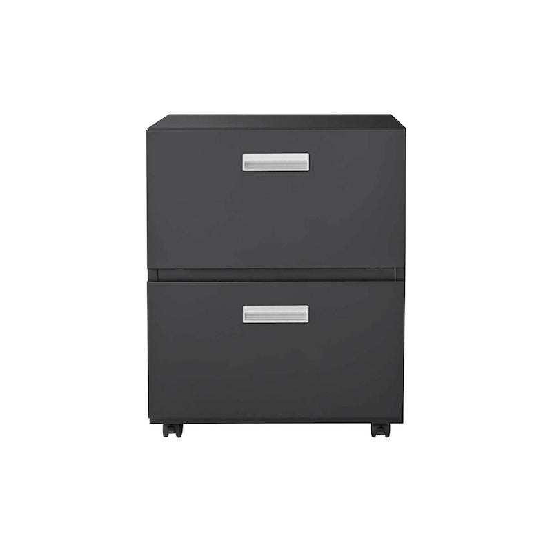 Mobilier de bureau, meuble pour photocopieur noir à 2 portes, support en acier mobile pour photocopieur, caisson pour imprimante